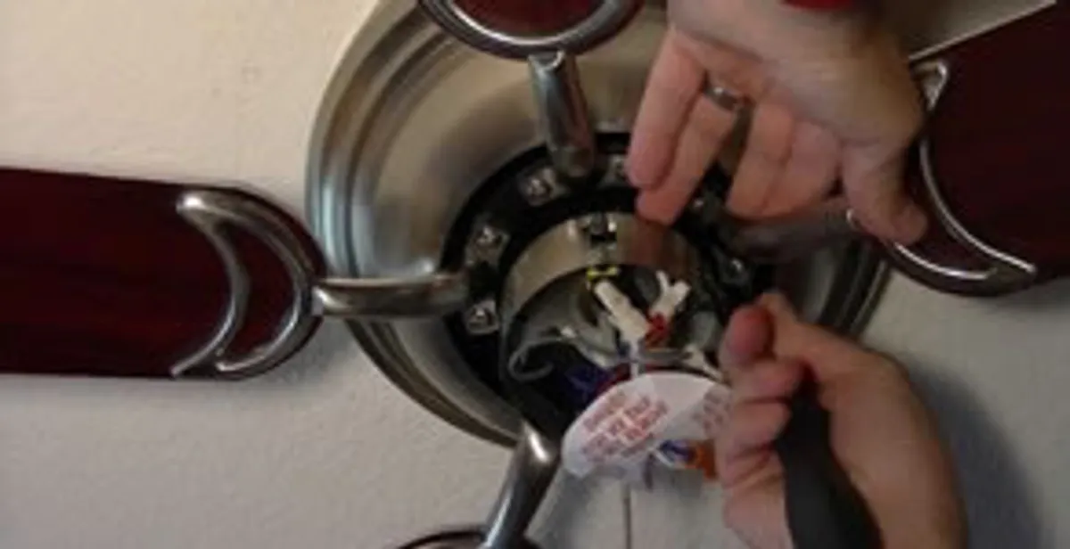 Ceiling fan installation with electrical wiring and mounting by professional electrician in Allentown, PA