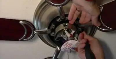 Ceiling fan installation with electrical wiring and mounting by professional electrician in Allentown, PA