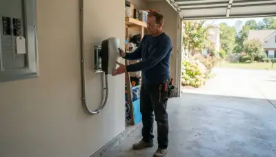 Electric vehicle charger installation by a licensed electrician in Allentown, PA