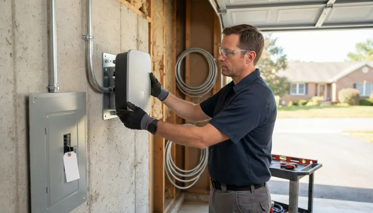 Electric vehicle home charger installation with a dedicated circuit in Allentown, PA
