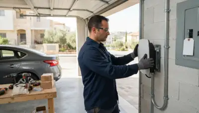 Level 2 EV charger installation in Nazareth, PA by a professional electrician