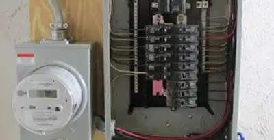electrical panel upgrade service showing outdated electrical panel prepared for professional replacement in Allentown, PA