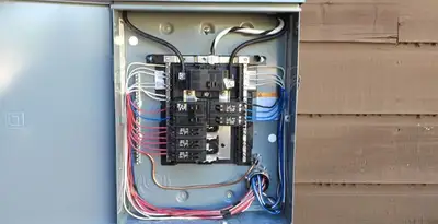 electrical panel upgrade service featuring newly installed electrical panel wired by licensed electricians in Allentown, PA