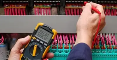 electrical service showing professional testing and troubleshooting of electrical panel by licensed electricians in Allentown, PA