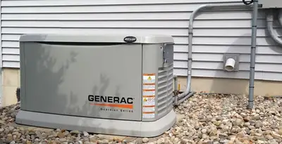 generator installation service featuring outdoor standby generator setup by licensed electricians in Allentown, PA