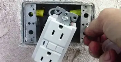 gfci circuits service showing installation of a ground fault circuit interrupter outlet by licensed electricians in Allentown, PA
