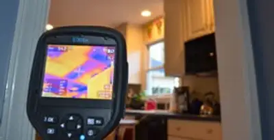 home energy audit service using thermal imaging to evaluate electrical efficiency inside a home in Allentown, PA