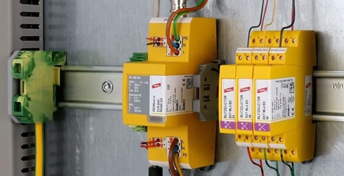 lightning surge protection system with surge suppressors installed by electrical service professionals in Allentown, PA