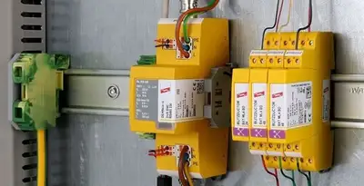 lightning surge protection system with surge suppressors installed by electrical service professionals in Allentown, PA