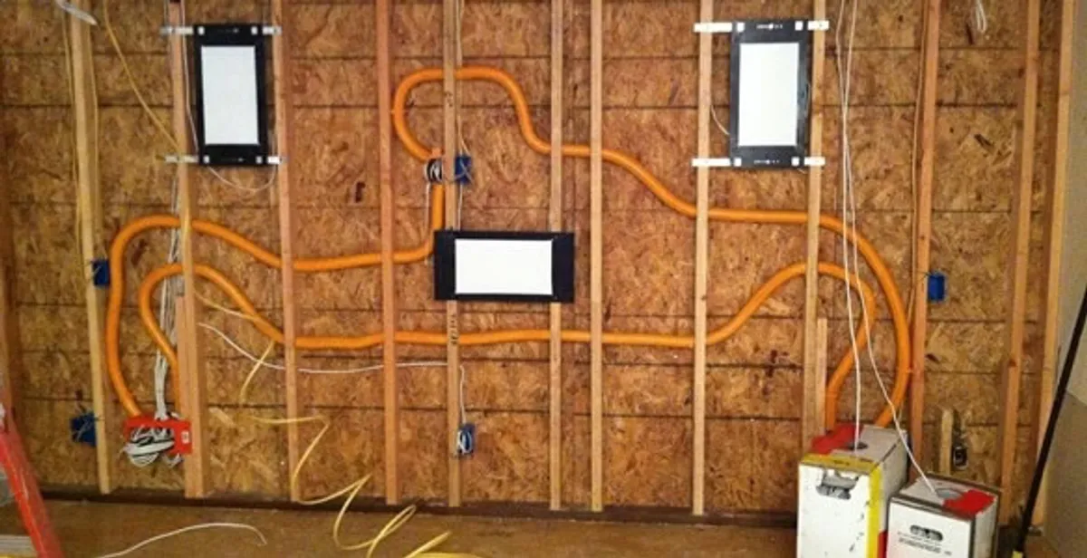 new construction wiring project displaying complete electrical system layout installed by professionals in Allentown, PA
