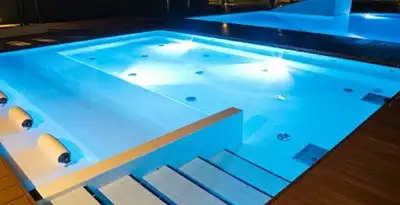 pool light installation and repair services providing modern illuminated pool lighting in Allentown, PA