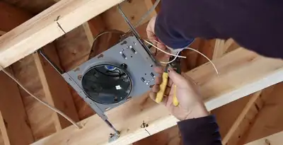Professional recessed lighting installation with electrical wiring by licensed electricians in Allentown, PA