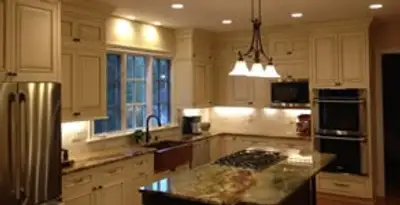 Recessed lighting installation enhancing interior lighting by professional electricians in Allentown, PA