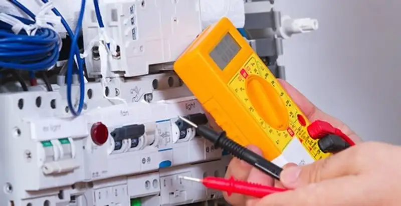 Residential electrician testing home electrical panel for safety and performance in Allentown, PA