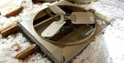whole house fan installation services with attic-mounted ventilation unit in Allentown, PA