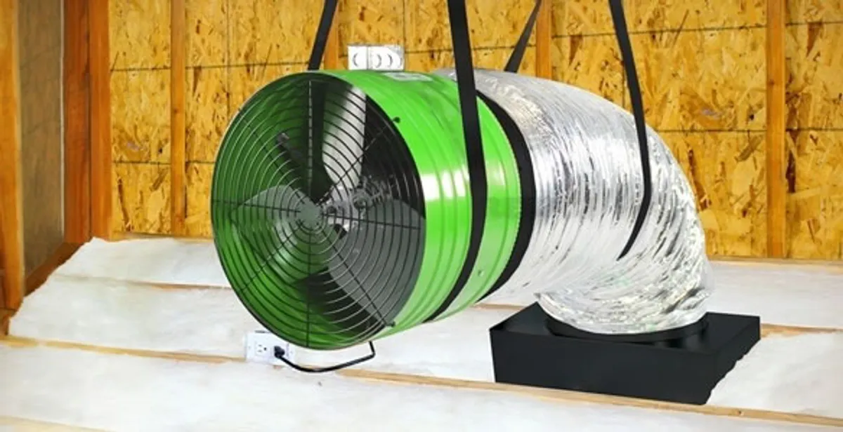whole house fan installation services with professionally mounted ventilation fan system in Allentown, PA